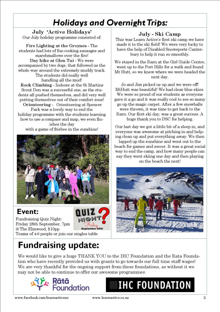 newletter Term 2 2018 #2